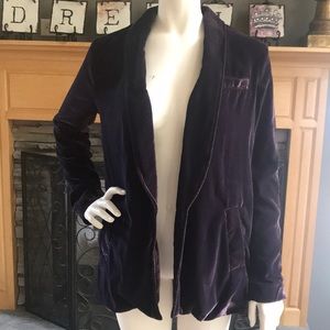 Free People Yesterday’s Muse Velvet blazer